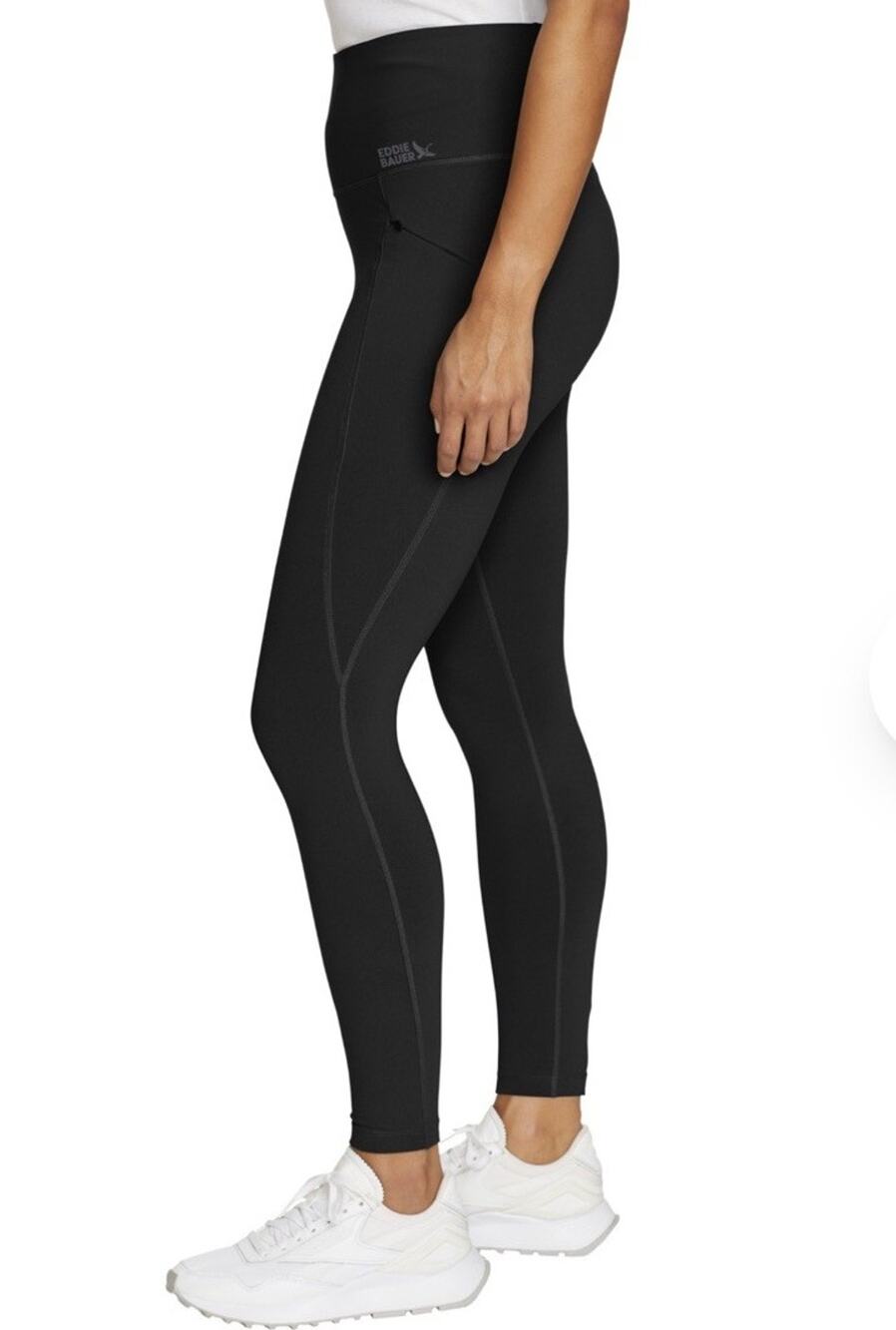 Eddie Bauer Women’s Trail Tight Black High Rise Athletic Leggings Size L